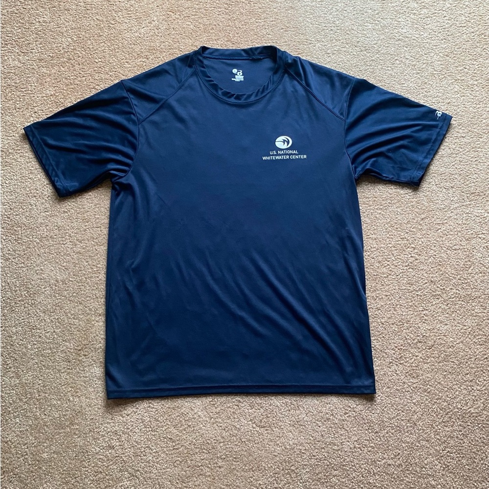 Blue Short Sleeve Crew Neck Tee